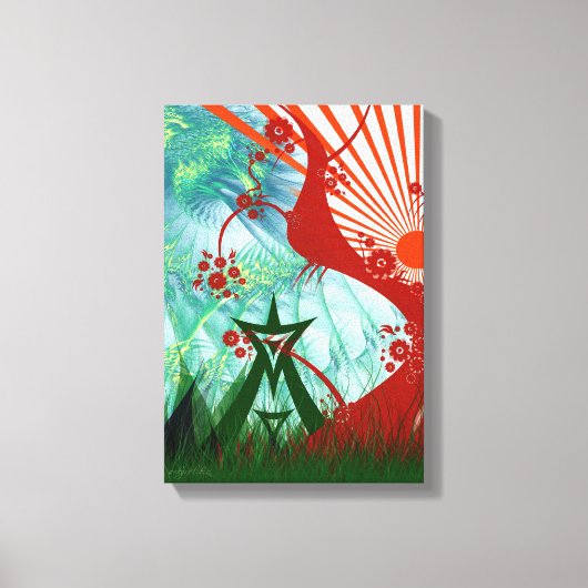 Summer Psytrance Festival Leinwanddruck (Vorderseite)