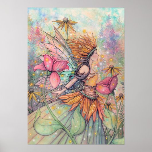 Summer Queen Fairy Art Poster von Molly Harrison (Vorne)