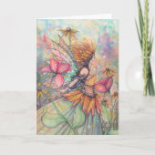 Summer Queen Fairy Artwork Blank Innen Karte (Vorderseite)