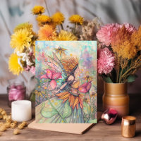 Summer Queen Fairy Artwork Blank Innen