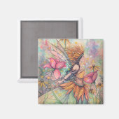 Summer Queen Fairy Fantasy Art Molly Harrison Magnet (Vorderseite/Rückseite)