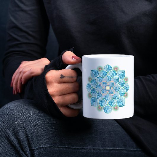 Summer Rain Mandala Kaffeetasse