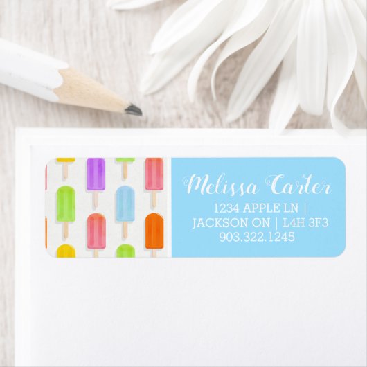 Summer Rainbow Popsicles Pattern (Insitu)