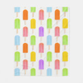 Summer Rainbow Popsicles Pattern Fleecedecke (Vorderseite)