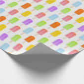 Summer Rainbow Popsicles Pattern Geschenkpapier (Ecke)