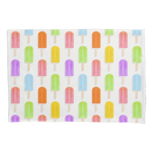 Summer Rainbow Popsicles Pattern Kissenbezug (Vorderseite)