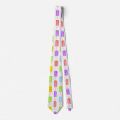 Summer Rainbow Popsicles Pattern Krawatte (Vorderseite)