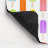 Summer Rainbow Popsicles Pattern Mousepad (Ecke)