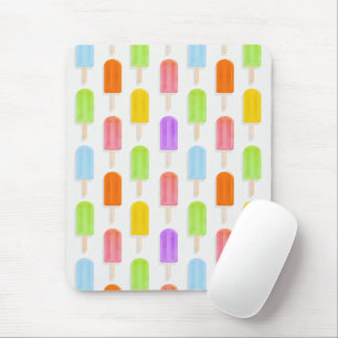Summer Rainbow Popsicles Pattern Mousepad