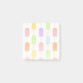 Summer Rainbow Popsicles Pattern Post-it Klebezettel (Vorderseite)