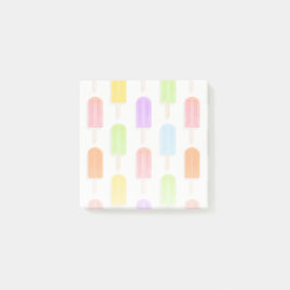 Summer Rainbow Popsicles Pattern Post-it Klebezettel