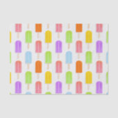 Summer Rainbow Popsicles Pattern Seidenpapier (Vorderseite)