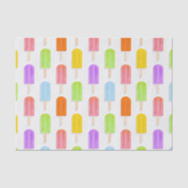 Summer Rainbow Popsicles Pattern Seidenpapier