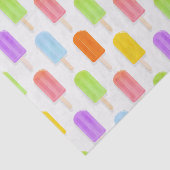 Summer Rainbow Popsicles Pattern Seidenpapier (Ausschnitt)