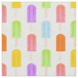 Summer Rainbow Popsicles Pattern Stoff
