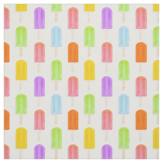 Summer Rainbow Popsicles Pattern Stoff (Muster)