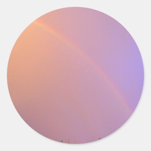 Summer Rainbow Runder Aufkleber (Vorderseite)