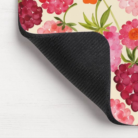 Summer Raspberry Watercolor Coquette Mousepad (Ecke)