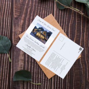 Summer Real Anwesen Listing oder Werbeaktion Postkarte