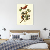 Summer Red Bird (Tanager) Audubon Birds of America Leinwanddruck (Insitu (Schlafzimmer))
