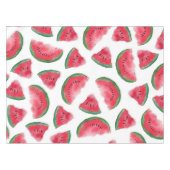 Summer Red Green Watermelon Wasserfarbenes Muster Tischdecke (Vorderseite (Horizontal))