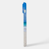 Summer Red Strawberry Margarita On Tropical Beach iPhone Hülle (Linke Seite)