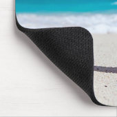 Summer Red Strawberry Margarita On Tropical Beach Mousepad (Ecke)