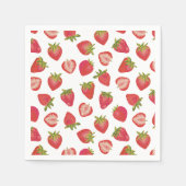 Summer Red Strawberry Pattern Serviette (Vorderseite)