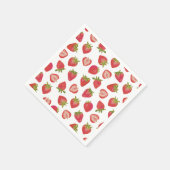 Summer Red Strawberry Pattern Serviette (Ecke)