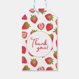 Summer Red Strawberry Vielen Dank Geschenkanhänger