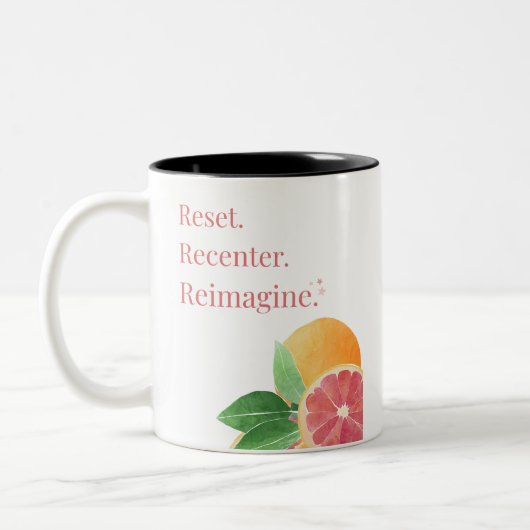 Summer Reset Zweifarbige Tasse (Links)