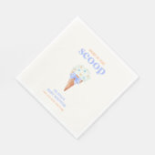 Summer Retro Bow Star Ice Cream Baby Dusche Serviette (Ecke)