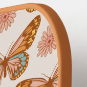 Summer Retro Butterfly | Monogramm Pickleball Schläger (Linke Seite)