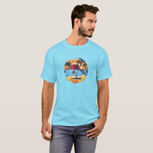 Summer Retro Design Style T-Shirt (Vorne ganz)