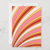 Summer Retro Groovy Daisy Pool Party Geburtstag Einladung (Rückseite)