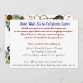 Summer Ride to Forever – Cowgirl Wedding Bliss" Einladung (Vorne/Hinten)