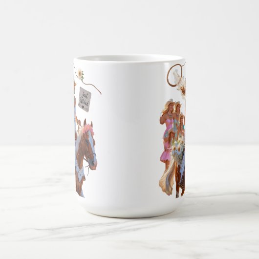 Summer Ride to Forever – Cowgirl Wedding Bliss" Kaffeetasse (Mittel)