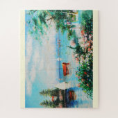 Summer River-Szene Puzzle (Vertikal)