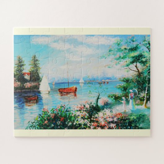 Summer River-Szene Puzzle (Horizontal)