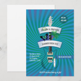 Summer Rock Festival Hochzeit Einladung