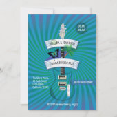 Summer Rock Festival Wedding Einladung (Vorderseite)