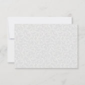 Summer Rose Garden Floral Wedding RSVP (Rückseite)