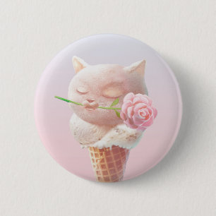 Summer Rose Ice Creme Button