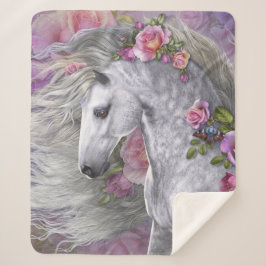 Summer Rose Sherpa Blanket Sherpadecke