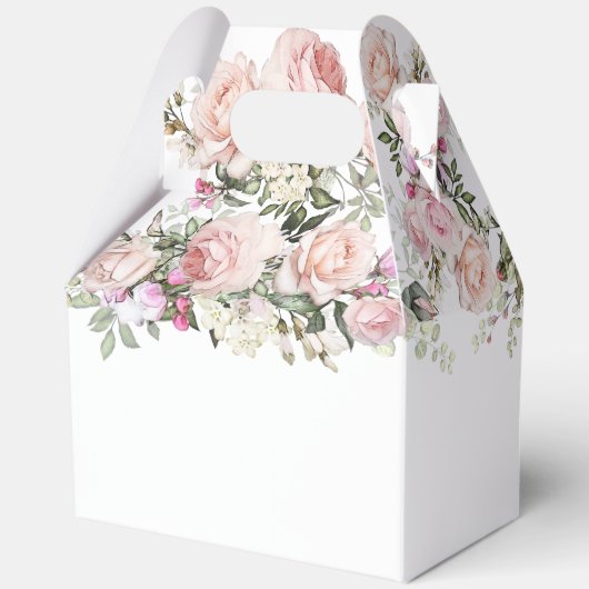 Summer Rosen Garden Brautparty Geschenkschachtel (Rückseite)