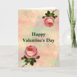 Summer Roses Valentine's Day Card (Large Print) Feiertagskarte