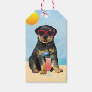 Summer Rottweiler Geschenkanhänger