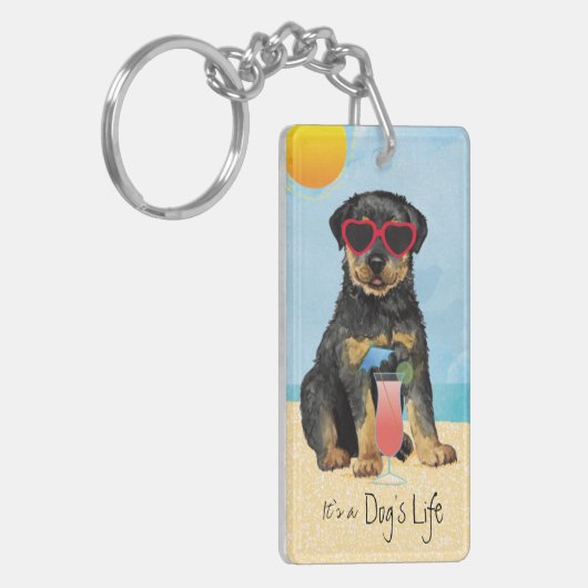 Summer Rottweiler Schlüsselanhänger (Vorderseite links)
