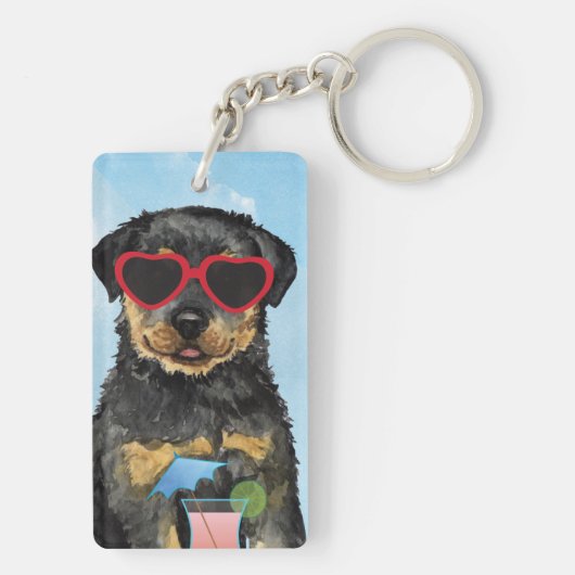 Summer Rottweiler Schlüsselanhänger (Rückseite)