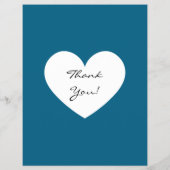 Summer Sale Blue White Heart Flyer (Hinten)